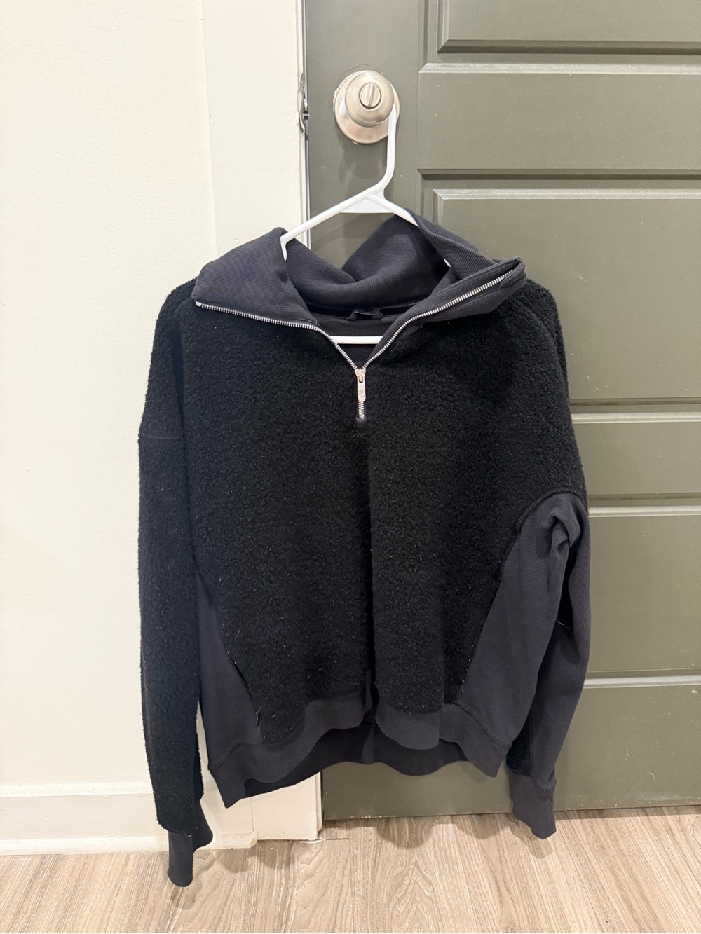 lululemon athletica Black women’s Zip-Up Sherpa Pullover
